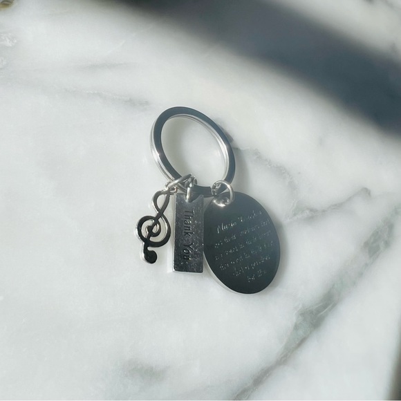 🎄Music Teacher Keychain Charm - Picture 3 of 4